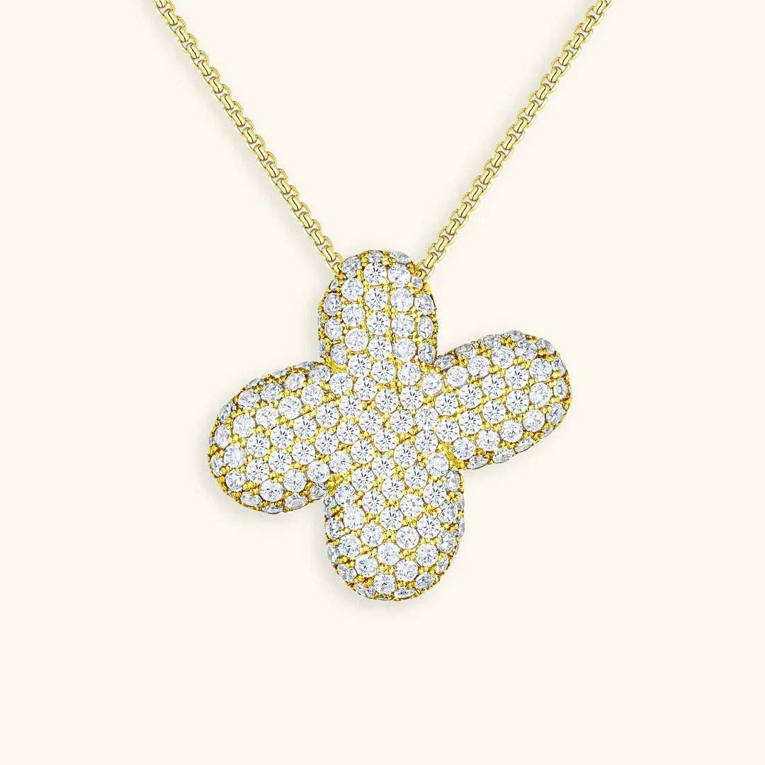 [Royal&Vicky] Bubble-Initialen-Diamantkette