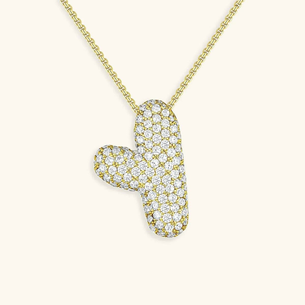 [Royal&Vicky] Bubble-Initialen-Diamantkette