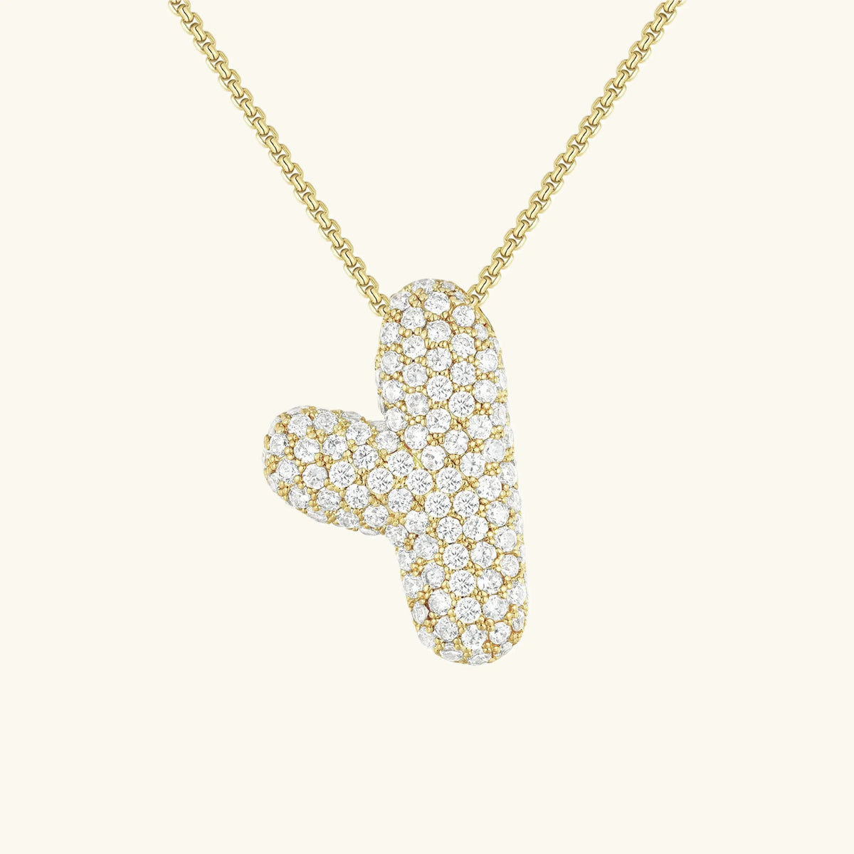[Royal&Vicky] Bubble-Initialen-Diamantkette