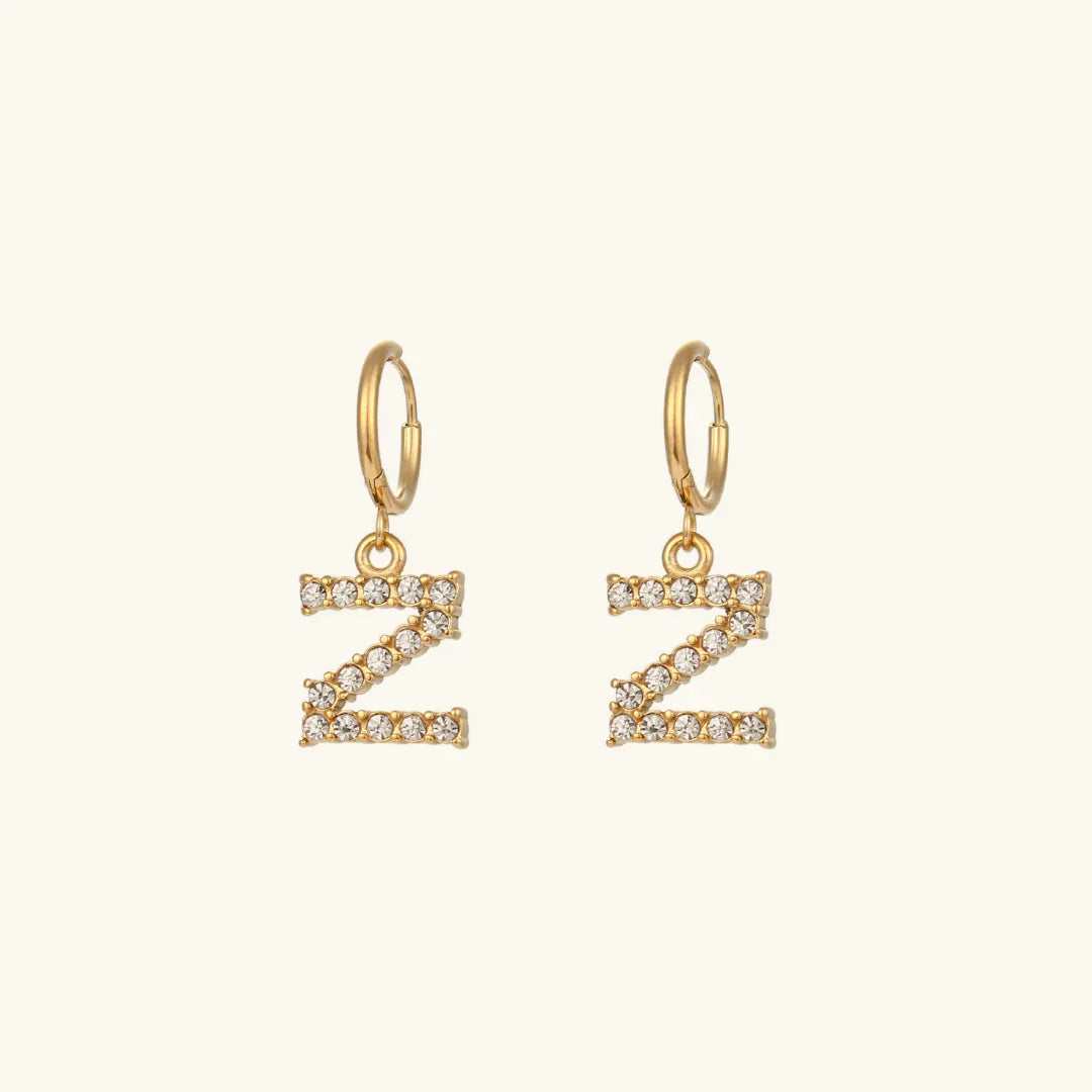 [Royal&Vicky] Wilhemina Initial Ohrringe