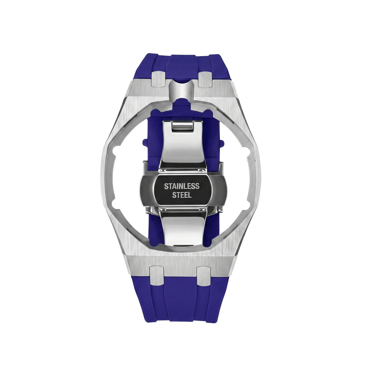 Royal&Vicky Strap Exclusive Steel Case & Silicone Strap With Cradle