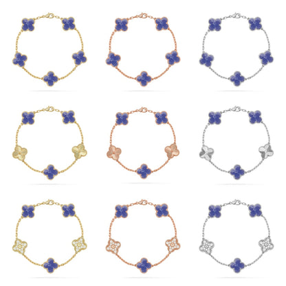 [Royal Jewellery]CLOVER 5 MOTIF BLUE VEINS BRACELET COLLECTION