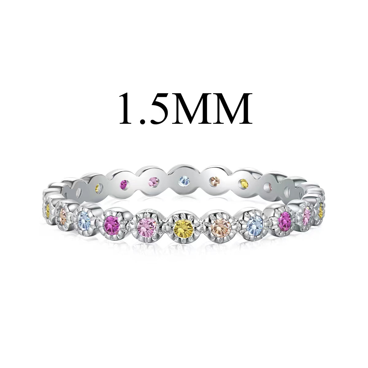 [Royal Jewellery]Radiant Sparkling Round Cut Daily Ring
