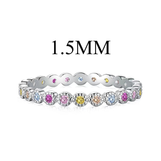 [Royal Jewellery]Radiant Sparkling Round Cut Daily Ring