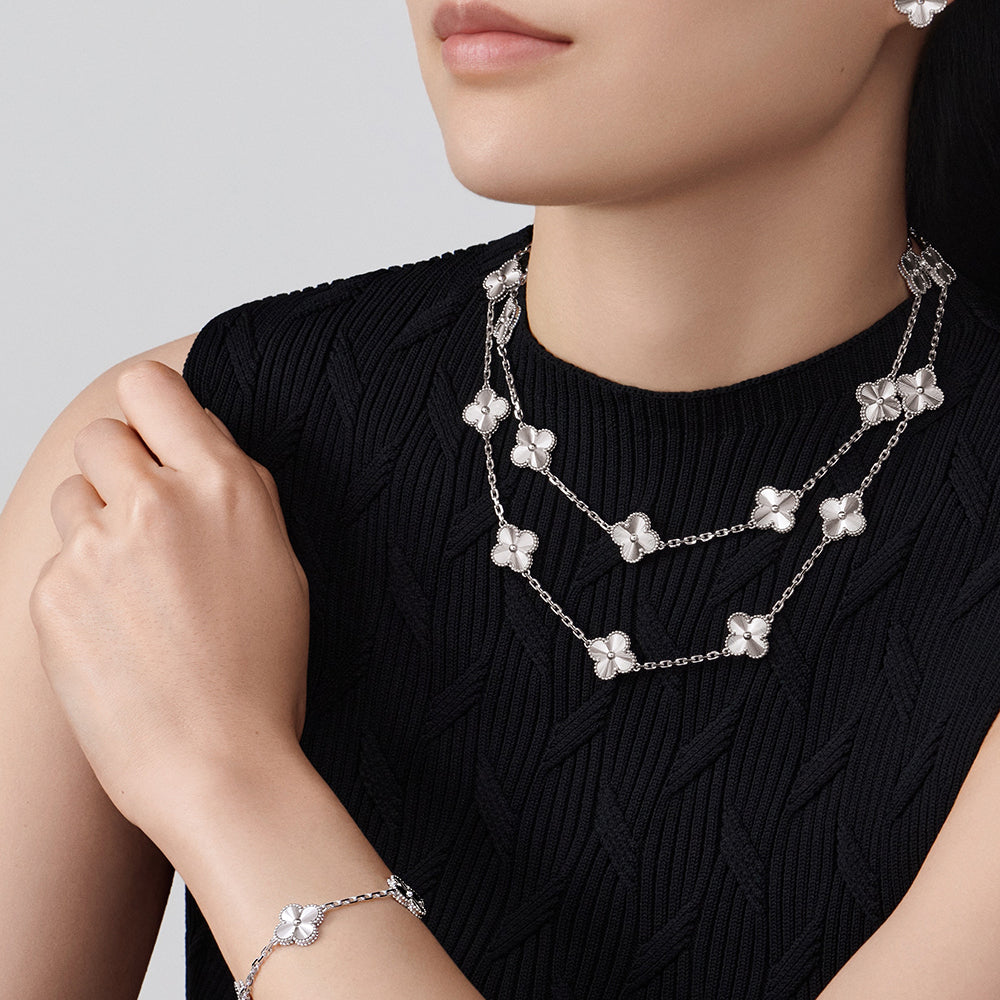 [Royal Jewellery]CLOVER 20 MOTIFS DIAMOND SILVER