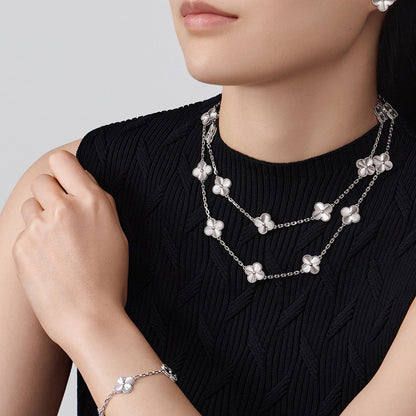 [Royal Jewellery]CLOVER 20 MOTIFS DIAMOND SILVER