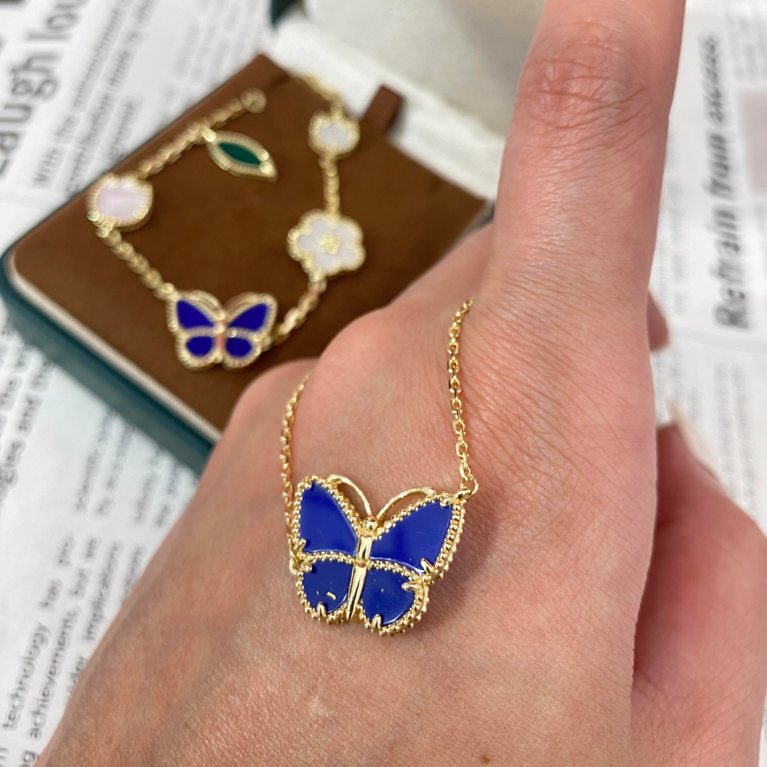 [Royal Jewellery] 2026 NEW LUCKY BUTTERFLY 1 MOTIFS NECKLACE