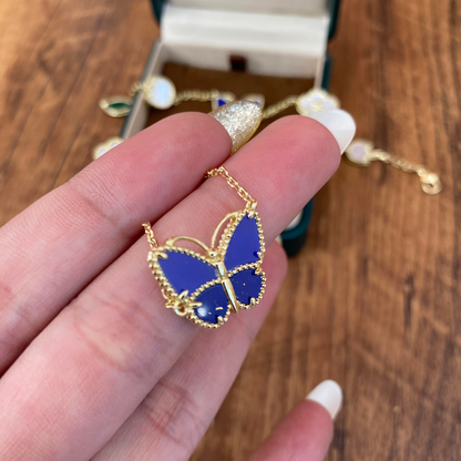 [Royal Jewellery] 2026 NEW LUCKY BUTTERFLY 1 MOTIFS NECKLACE