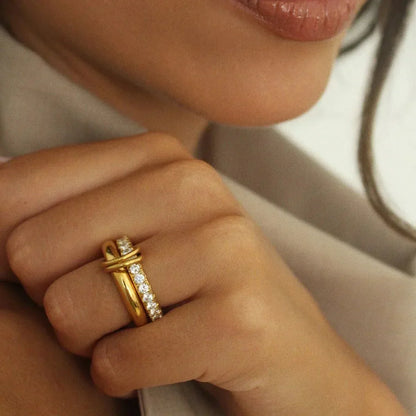 [Royal&Vicky]Alison Stapelbarer Diamantring