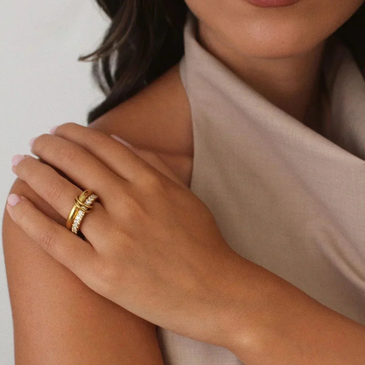 [Royal&Vicky]Alison Stapelbarer Diamantring