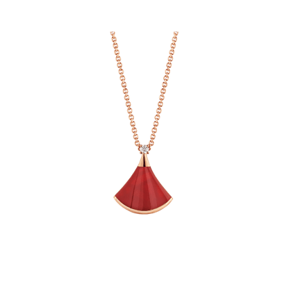 [ROYAL]DREAM NECKLACE CARNELIAN 1 DIAMOND