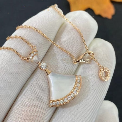 [ROYAL]DREAM NECKLACE MOP PINK GOLD DIAMOND