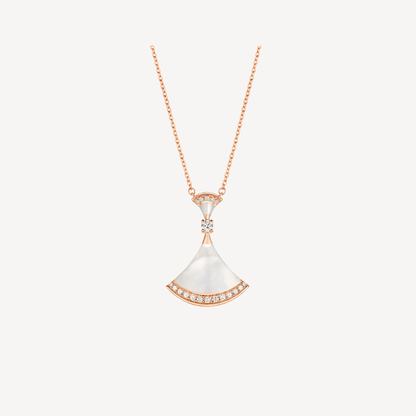 [ROYAL]DREAM NECKLACE MOP PINK GOLD DIAMOND