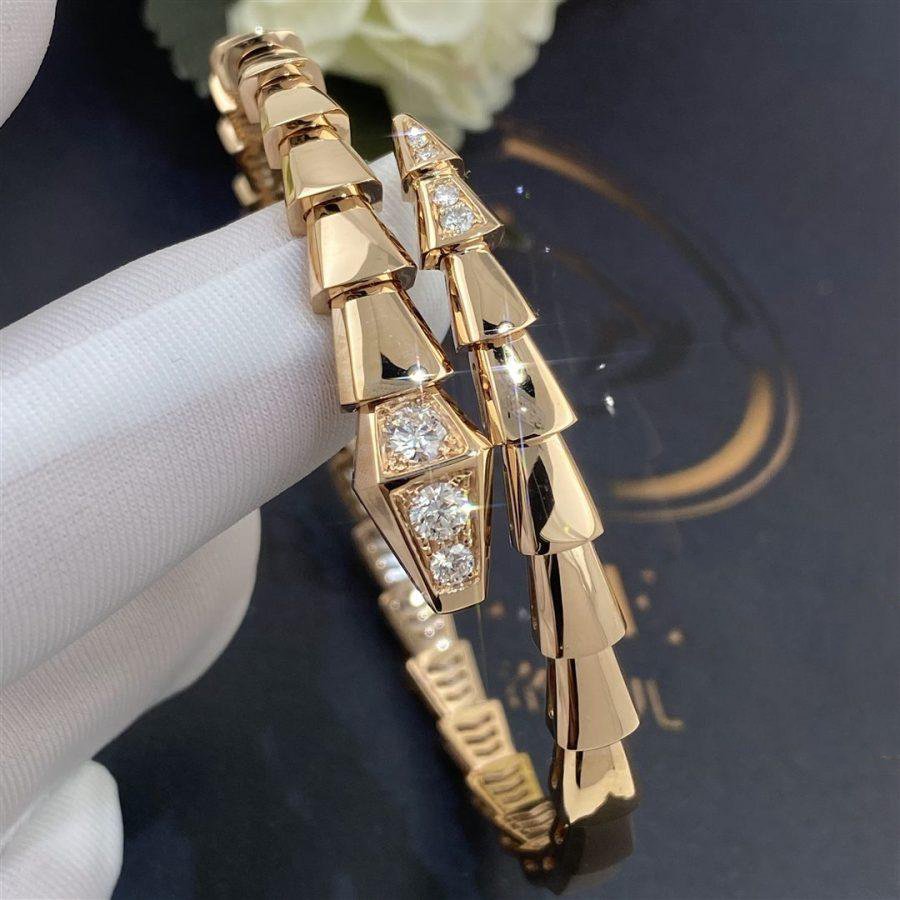 [ROYAL]SERPENTI BRACELET DIAMONDS PINK GOLD