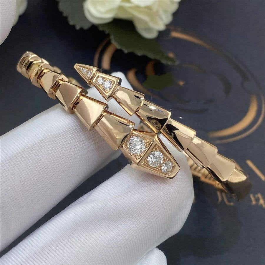 [ROYAL]SERPENTI BRACELET DIAMONDS PINK GOLD