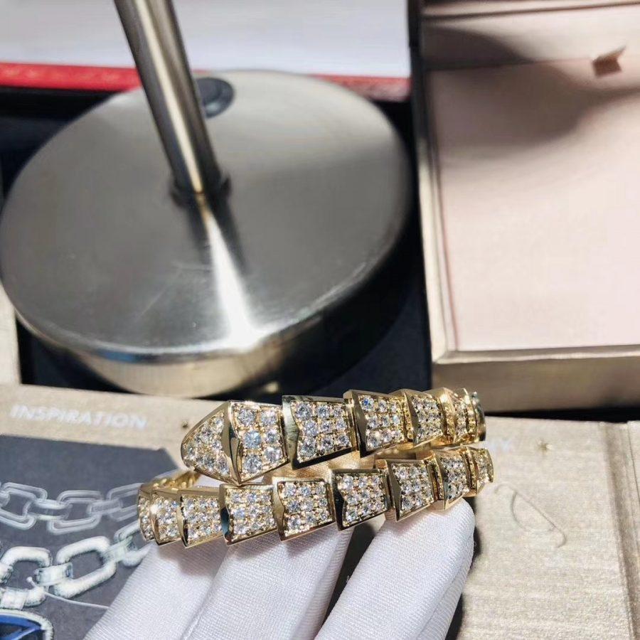 [ROYAL]SERPENTI BRACELET 8MM GOLD DIAMOND