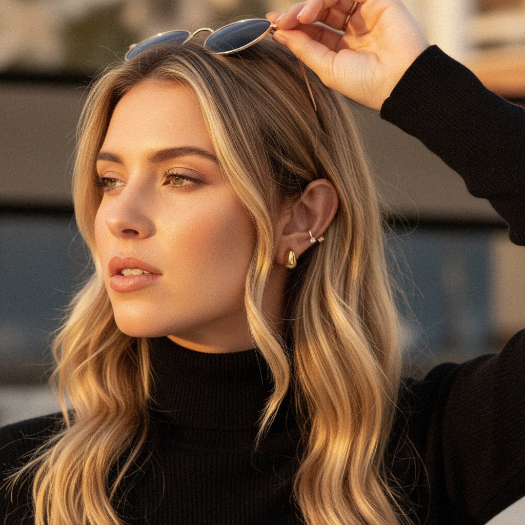 [Royal&Vicky]Velvette Gold Earrings