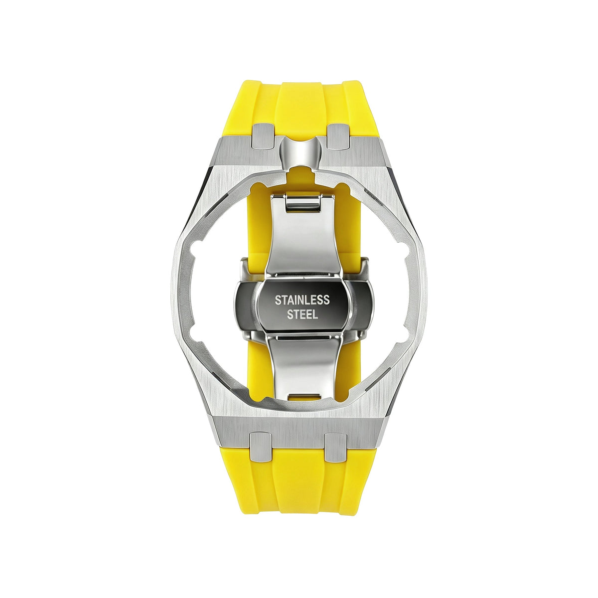 Royal&Vicky Strap Exclusive Steel Case & Silicone Strap With Cradle