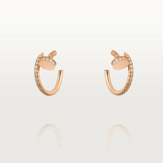 [ROYAL]JUSTE EARRINGS 12.75MM PINK GOLD DIAMOND