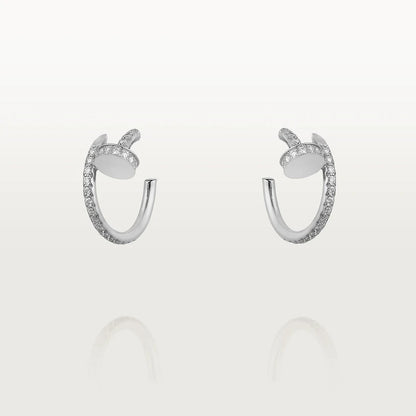 [ROYAL]JUSTE EARRINGS 12.75MM SILVER DIAMOND