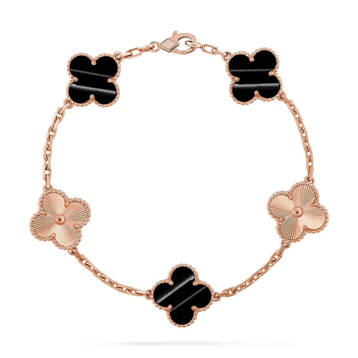 [Royal Jewellery] CLOVER 5 MOTIF PULSAR STONE BRACELET COLLECTION