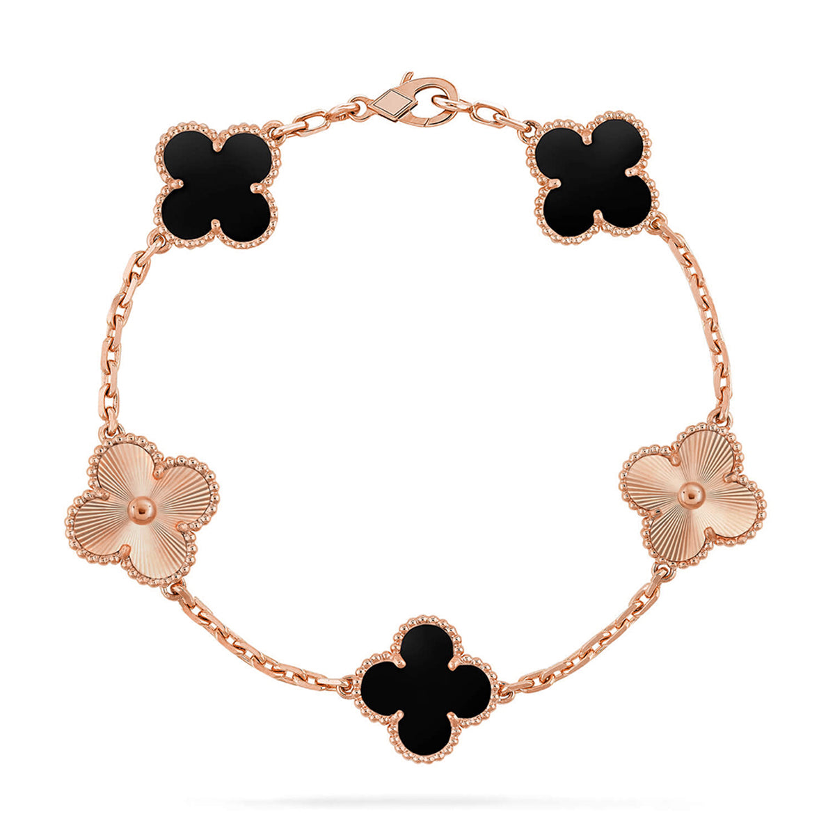 [Royal Jewellery] CLOVER 5 MOTIF ONYXS BRACELET COLLECTION