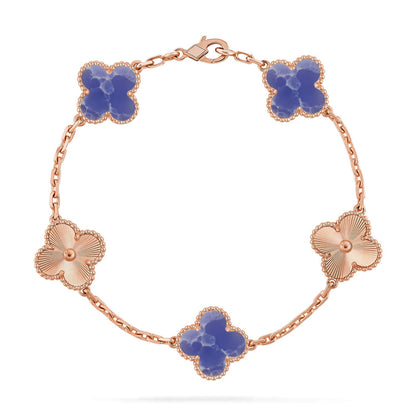 [Royal Jewellery]CLOVER 5 MOTIF BLUE VEINS BRACELET COLLECTION