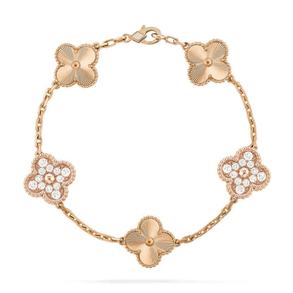 [Royal Jewellery] CLOVER 5 MOTIF LASER BRACELET COLLECTION