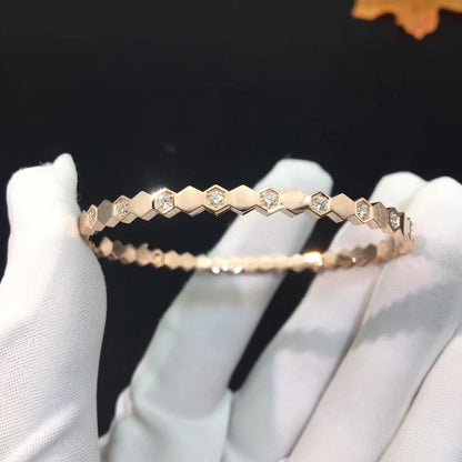 [ROYAL]BEE LOVE PINK GOLD DIAMOND BRACELET