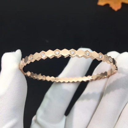 [ROYAL]BEE LOVE PINK GOLD DIAMOND BRACELET