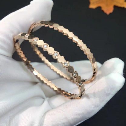 [ROYAL]BEE LOVE PINK GOLD DIAMOND BRACELET