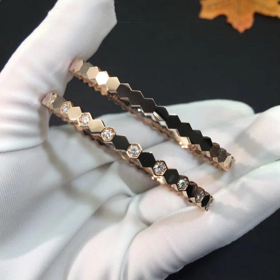 [ROYAL]BEE LOVE PINK GOLD DIAMOND BRACELET