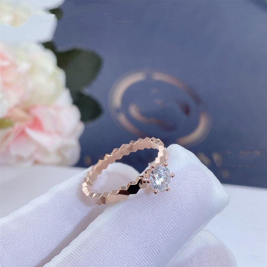 [ROYAL]BEE LOVE RING PINK GOLD 1 DIAMOND