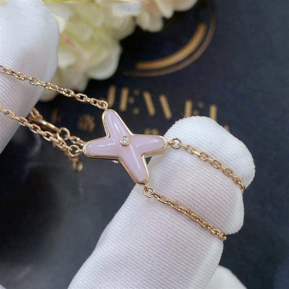 [ROYAL]JEUX BRACELET PINK MOP PINK GOLD 1 DIAMOND