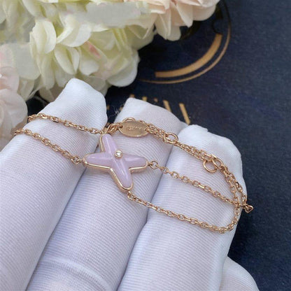 [ROYAL]JEUX BRACELET PINK MOP PINK GOLD 1 DIAMOND