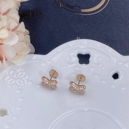 [ROYAL]JEUX DE PINK GOLD DIAMOND EARRINGS