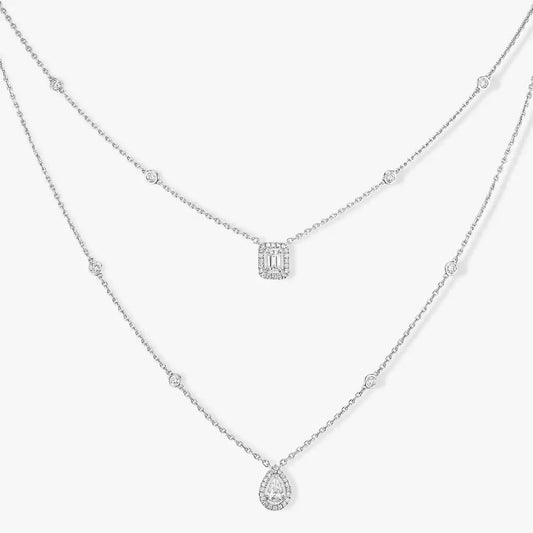 [Royal Jewellery]Diamond Necklace My Twin 2 Rows