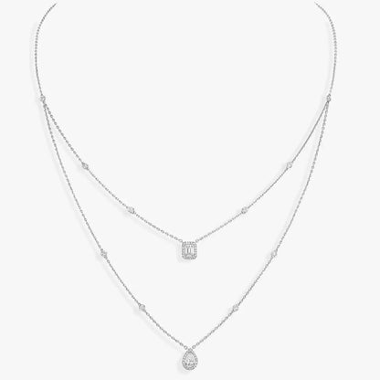 [Royal Jewellery]Diamond Necklace My Twin 2 Rows