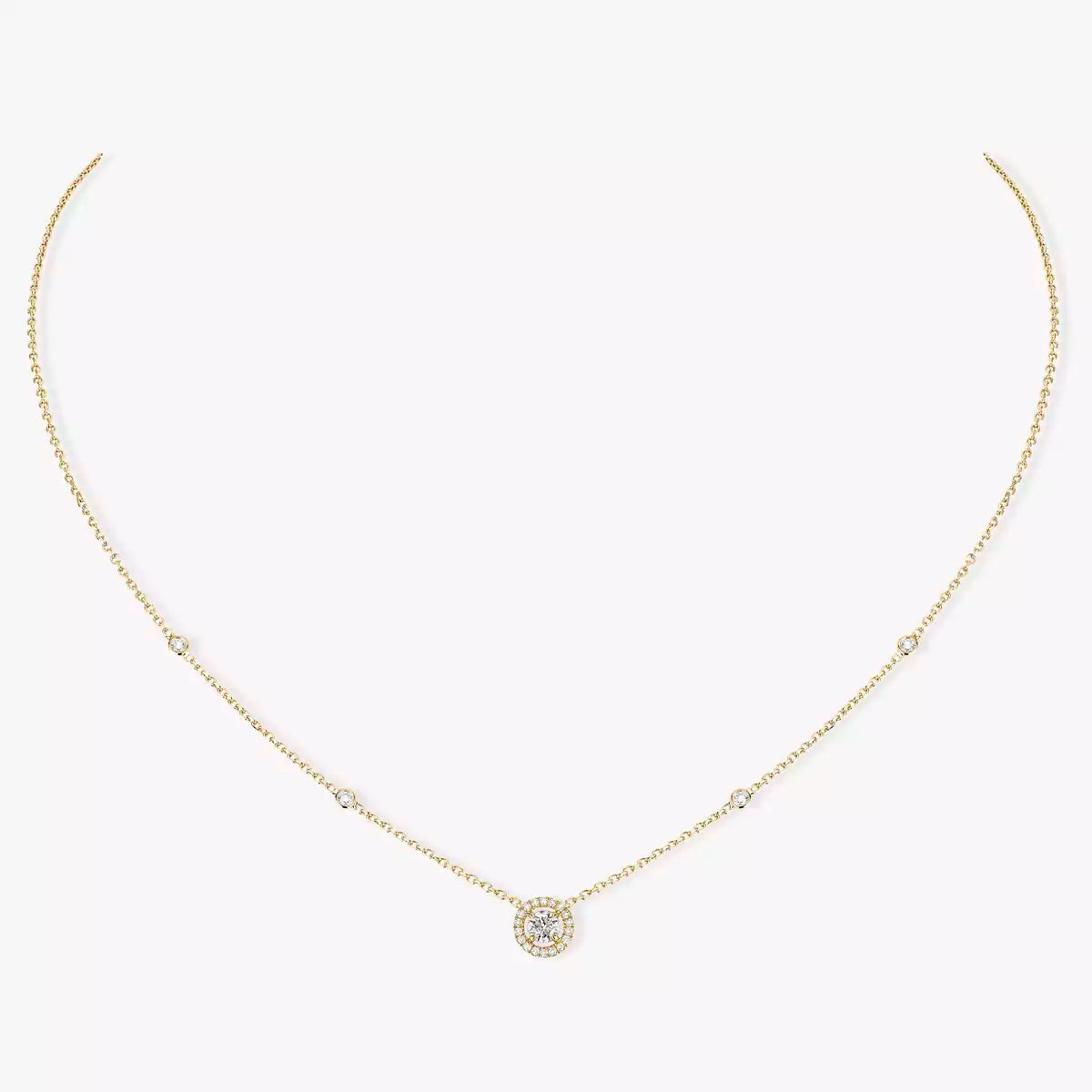 [Royal Jewellery]Diamond Necklace 0,20ct Brilliant Shape Joy