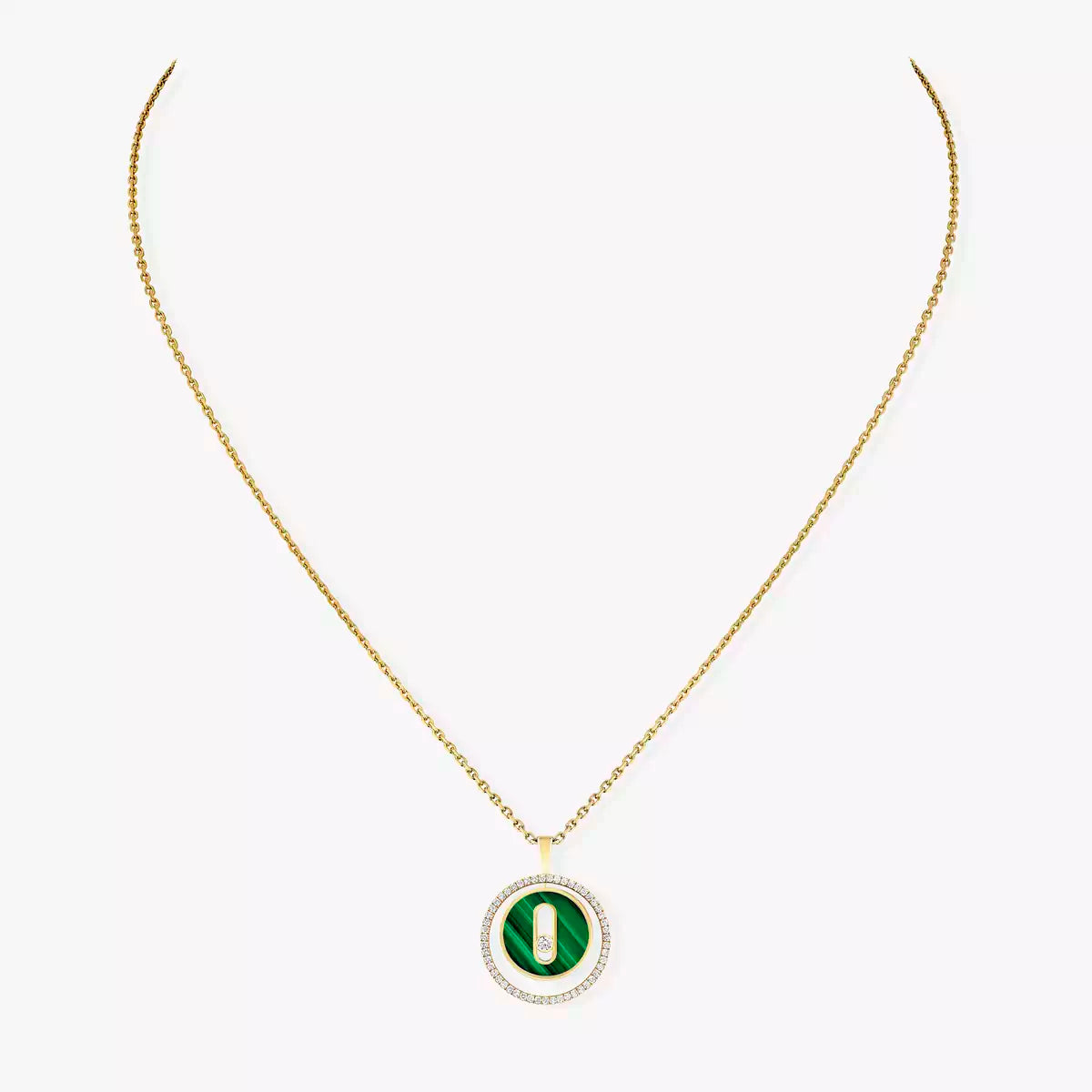 [Royal Jewellery]Lucky Move Diamond Necklace in Rose Gold and White Mother-of-Pearl
