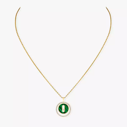 [Royal Jewellery]Lucky Move Diamond Necklace in Rose Gold and White Mother-of-Pearl