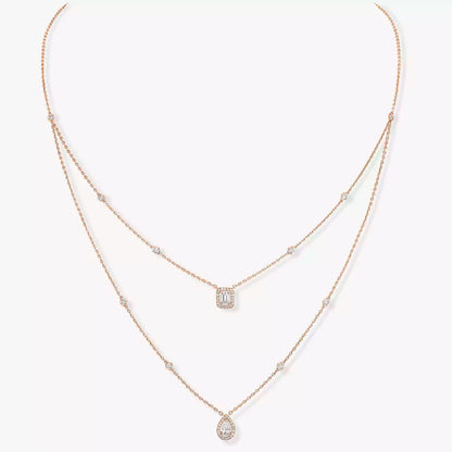[Royal Jewellery]Diamond Necklace My Twin 2 Rows