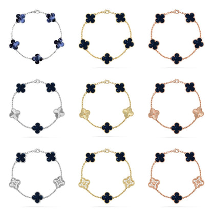 [Royal Jewellery]CLOVER 5 MOTIF PIETERSITE BRACELET COLLECTION