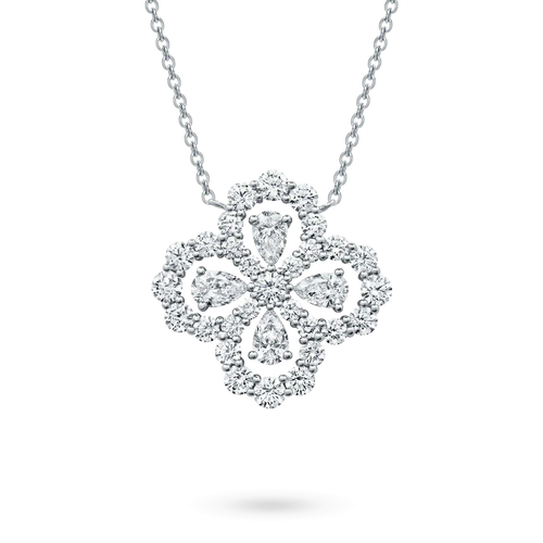 [Royal&Vicky]LOOP NECKLACE FULL MOTIF DIAMOND 16MM MULTIPLE COLORS