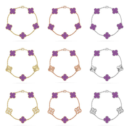 [Royal Jewellery] CLOVER 5 MOTIF VIOLET BRACELET COLLECTION