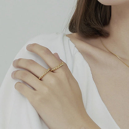 [Royal&Vicky]Melody Gold Twist Ring