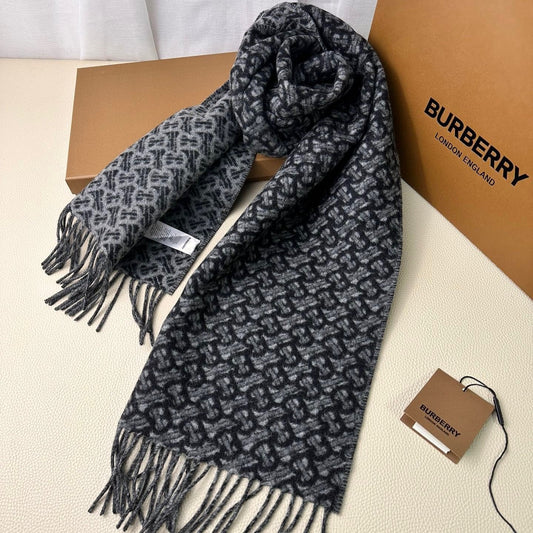 SCARF 168 CM IN DARK GRAY CASHMERE 394721