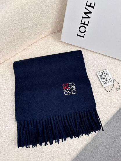 SCARF 180 CM IN NAVY BLUE CASHMERE 353155