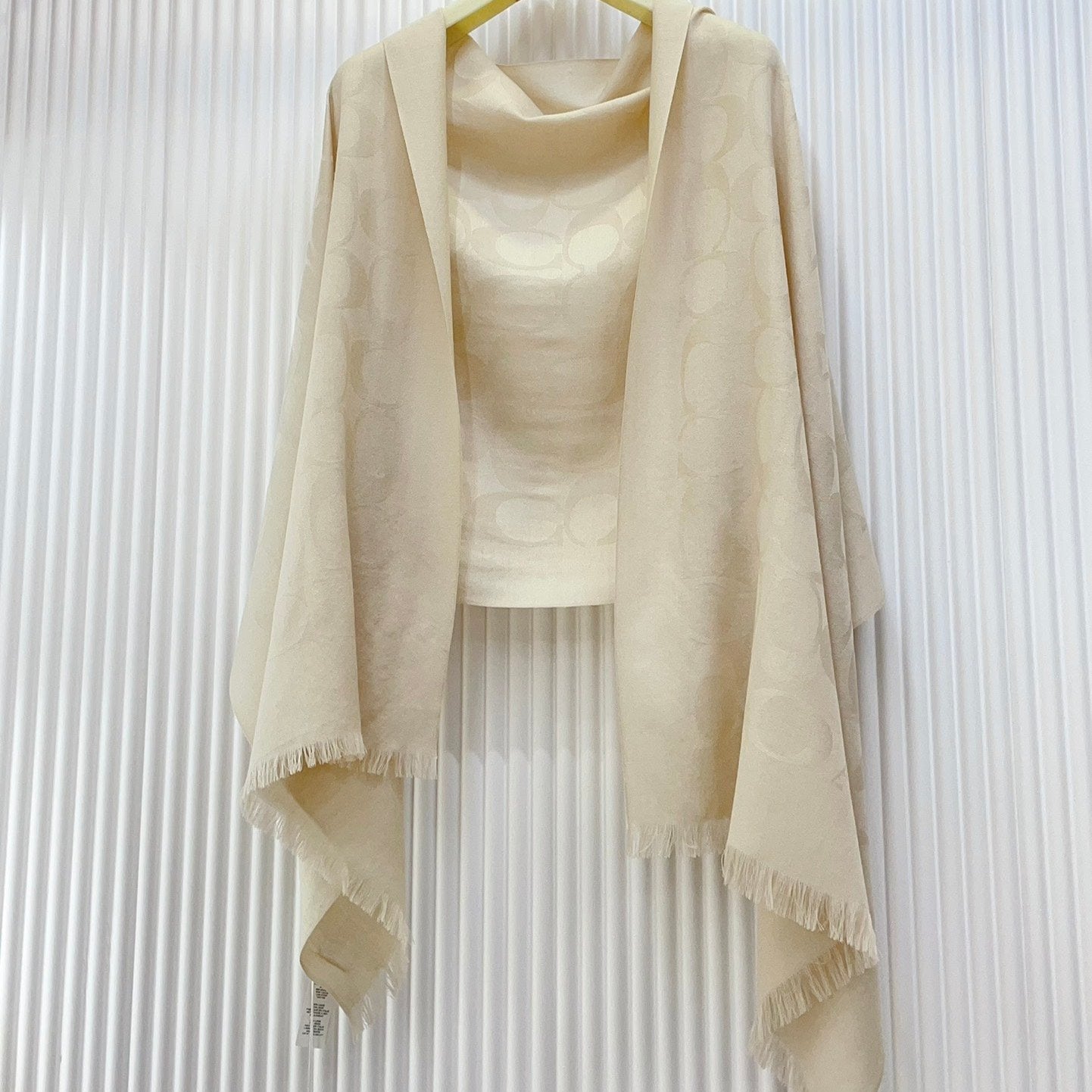 SCARF 180 CM IN BEIGE CASHMERE 332874