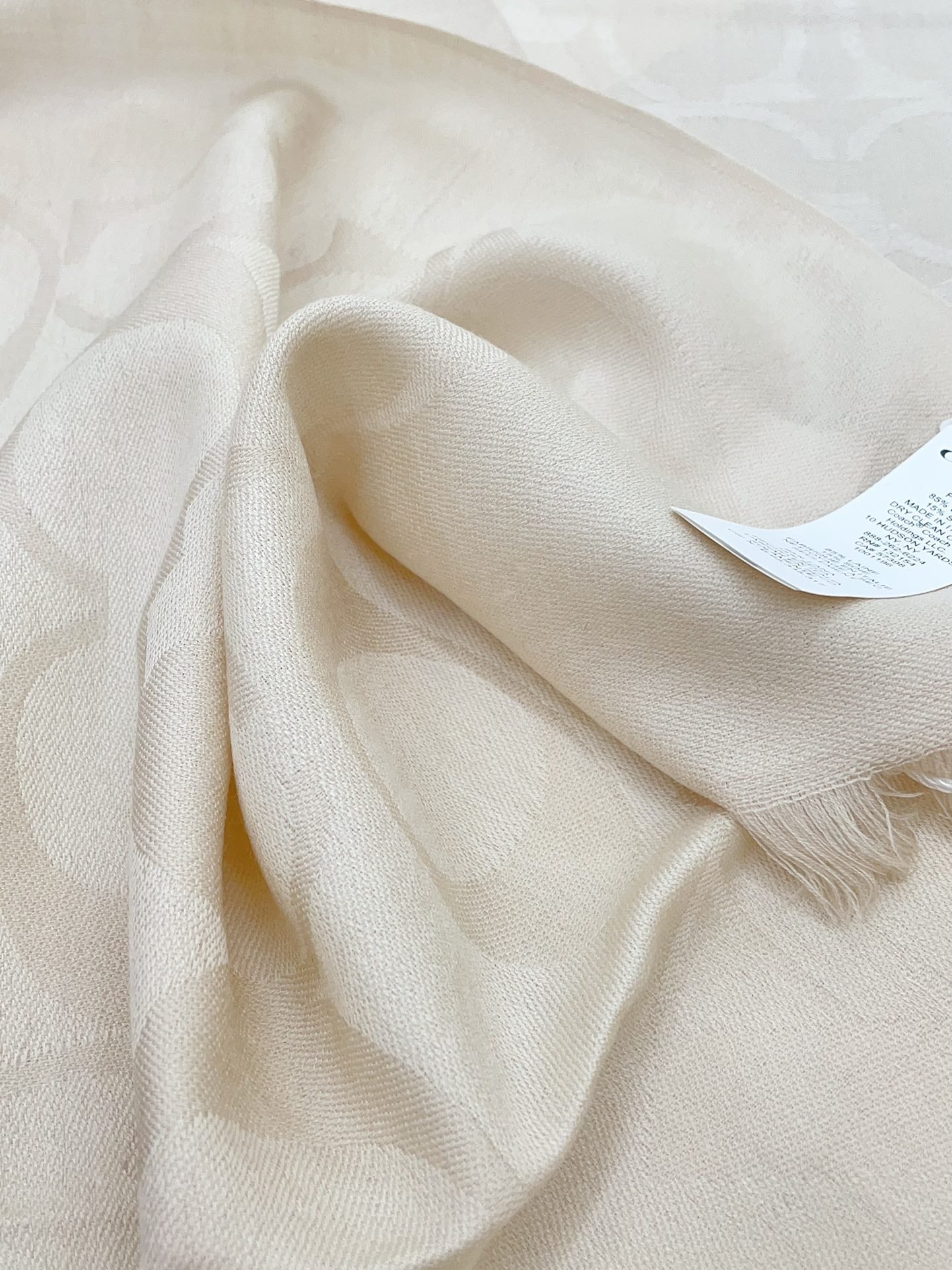 SCARF 180 CM IN BEIGE CASHMERE 332874